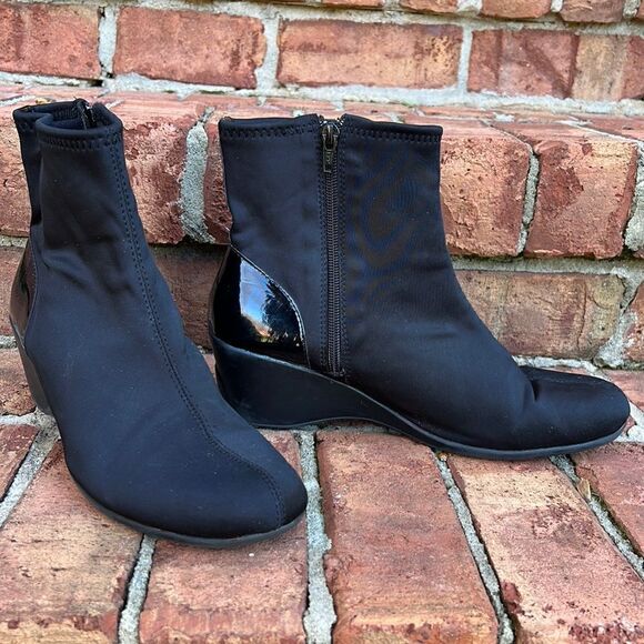 Karen Scott Heeled Shelly Boot With Inside Zip 9.5 - Picture 1 of 10